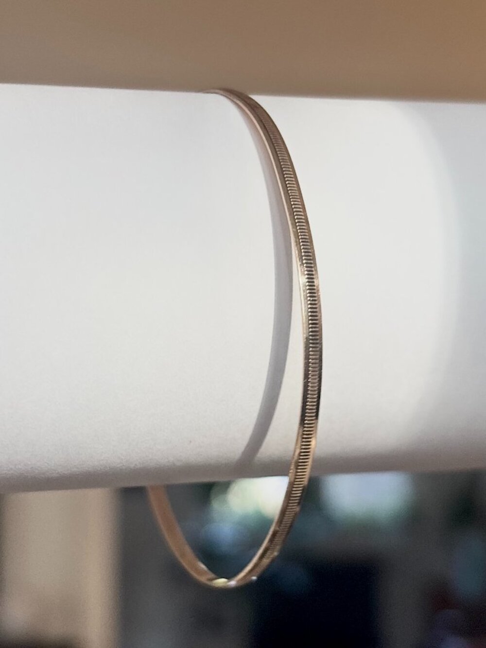 Vintage 10K Yellow Gold Bangle Bracelet